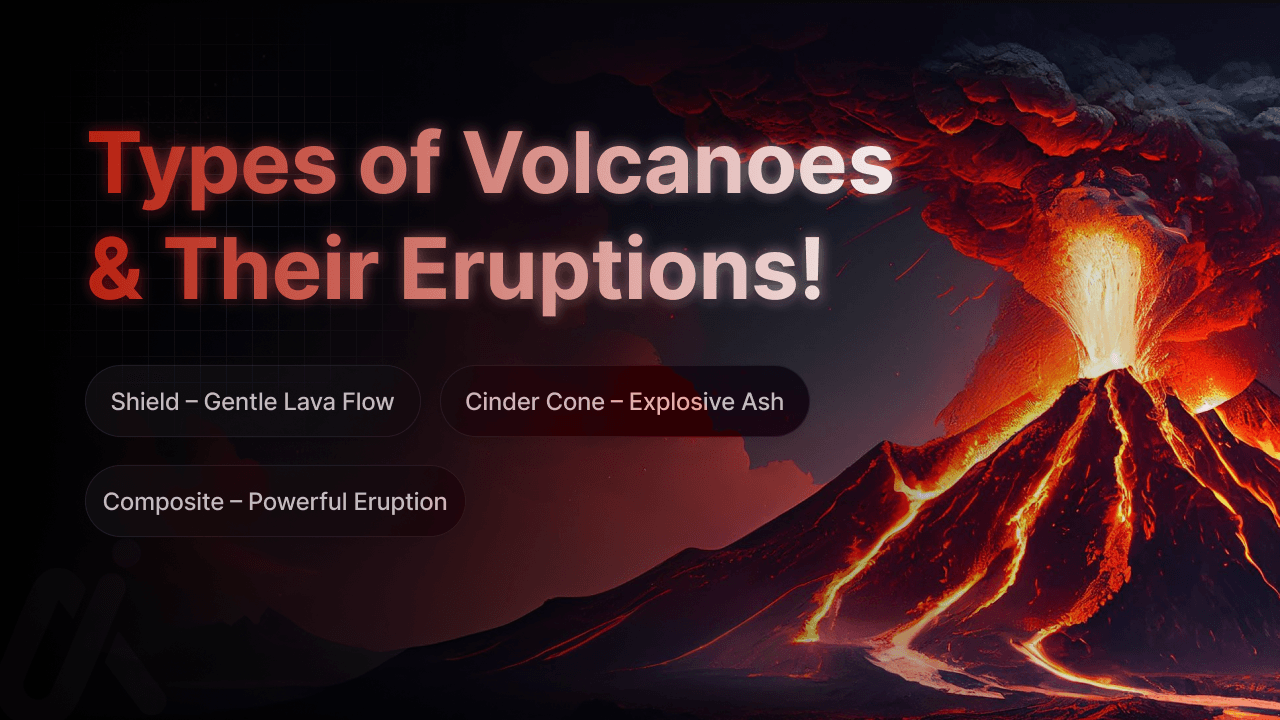 Types of Volcanoes & Their Eruptions!